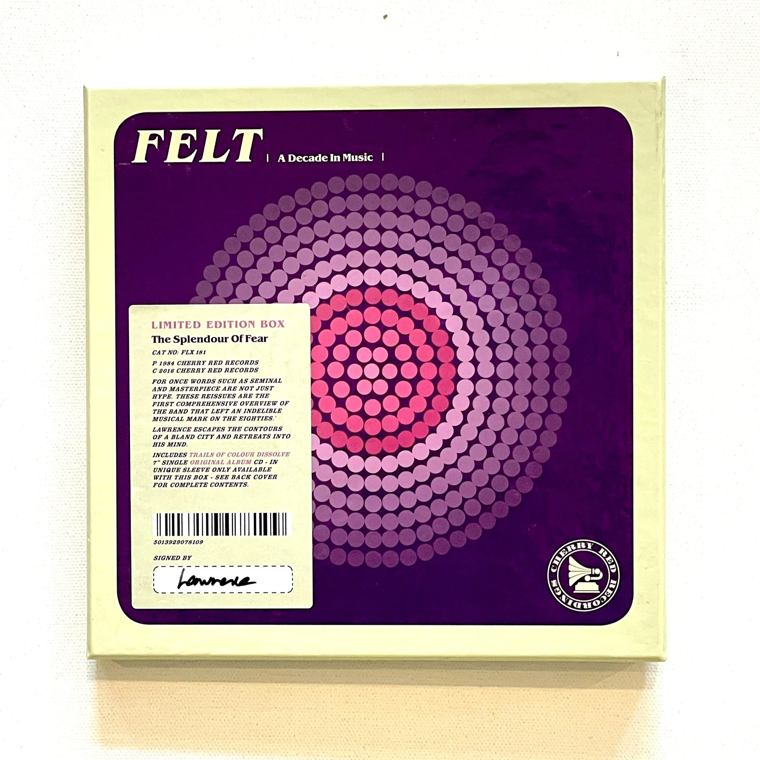 FELT ~ The Splendour of Fear (Ltd. Edition Box) — Taste